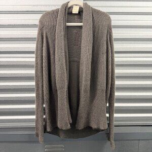 RICK OWENS A/W 2008 STAG dark gray wool mohair blend cardigan